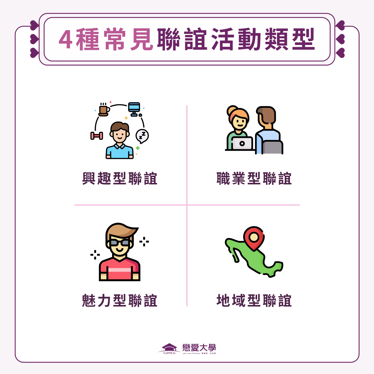 4種常見聯誼活動類型